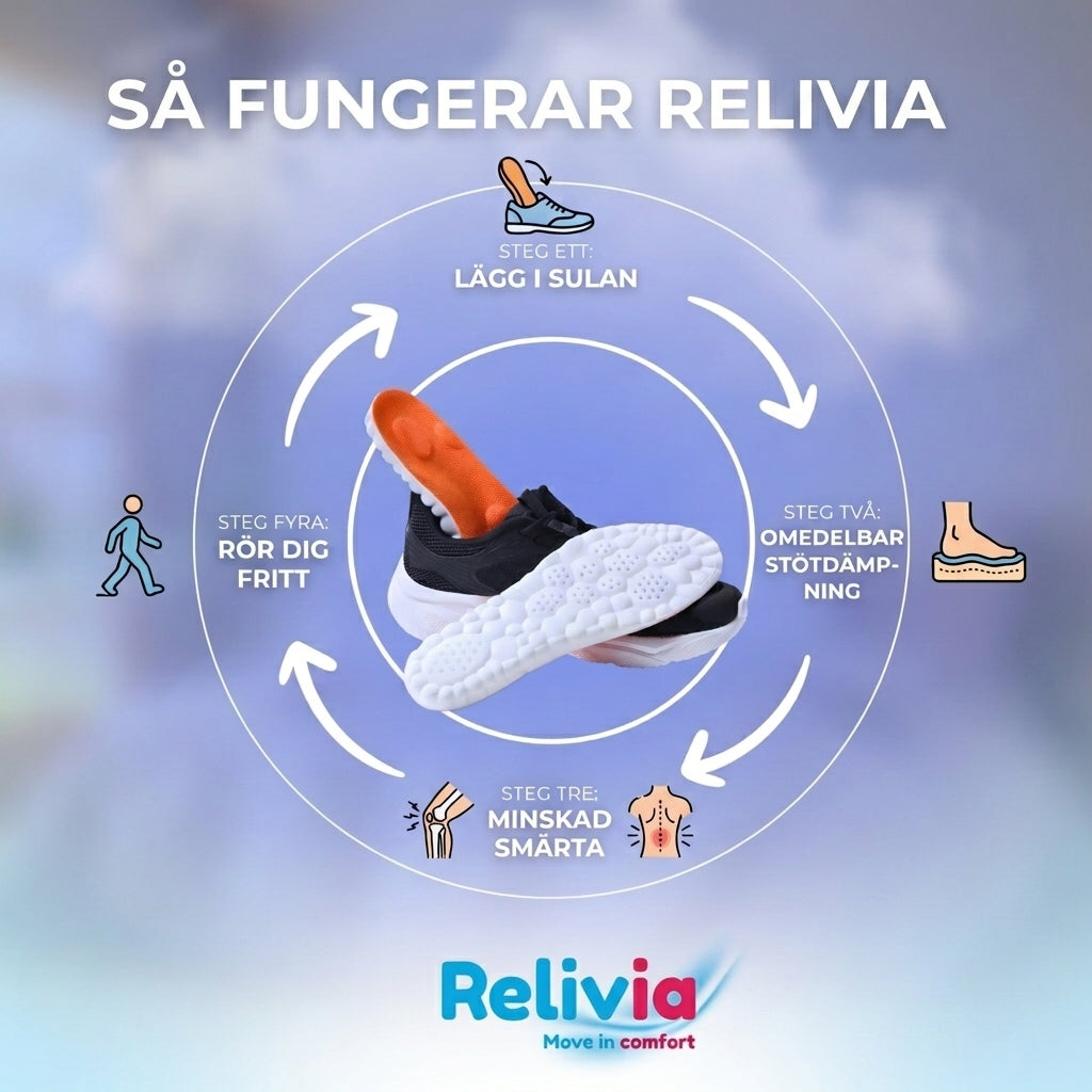 Skoinlägg med 4D stötdämpning