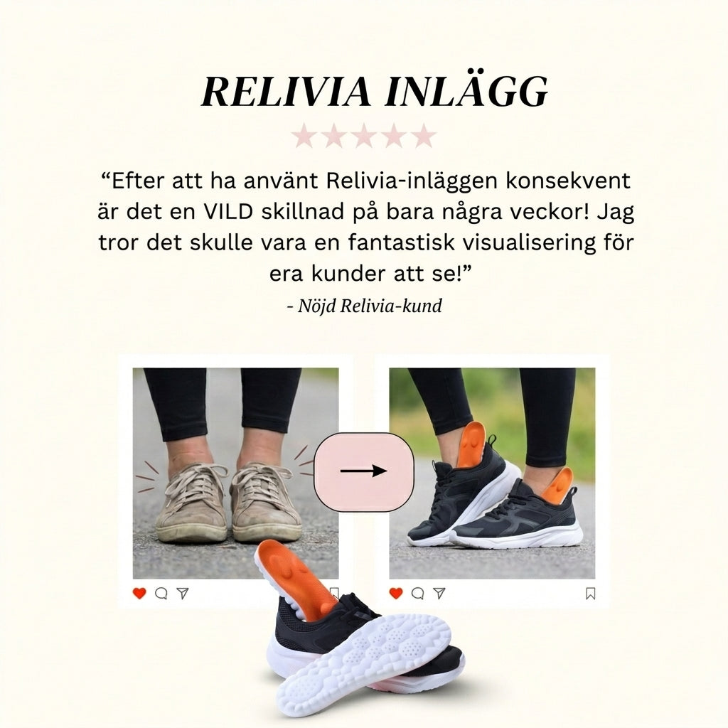Skoinlägg med 4D stötdämpning