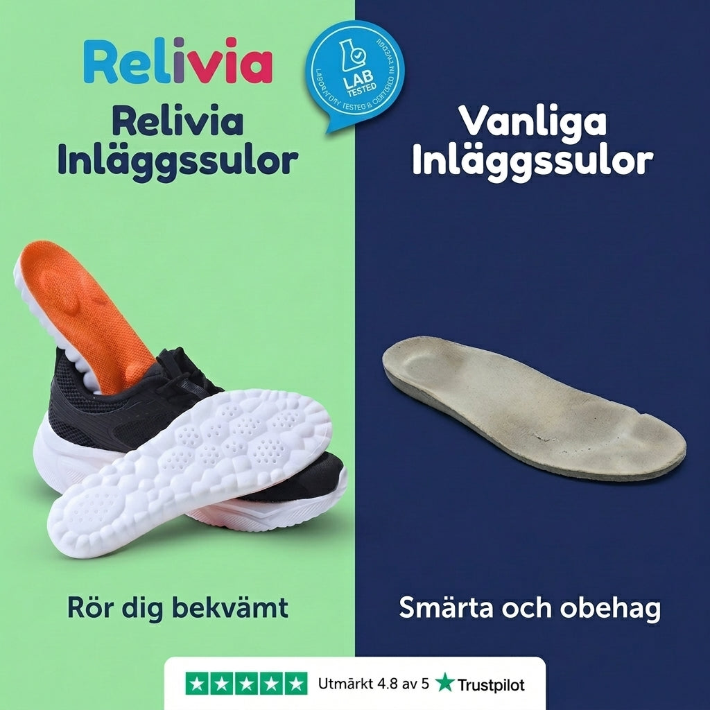 Skoinlägg med 4D stötdämpning